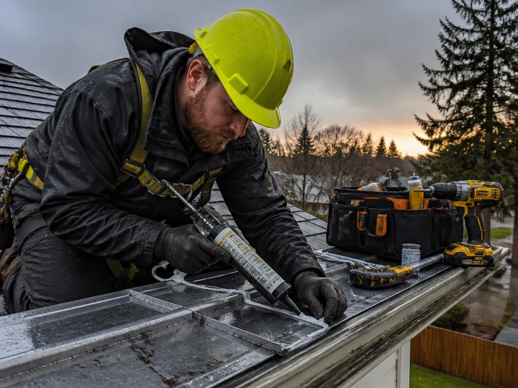 Storm Damage Gutter Repair