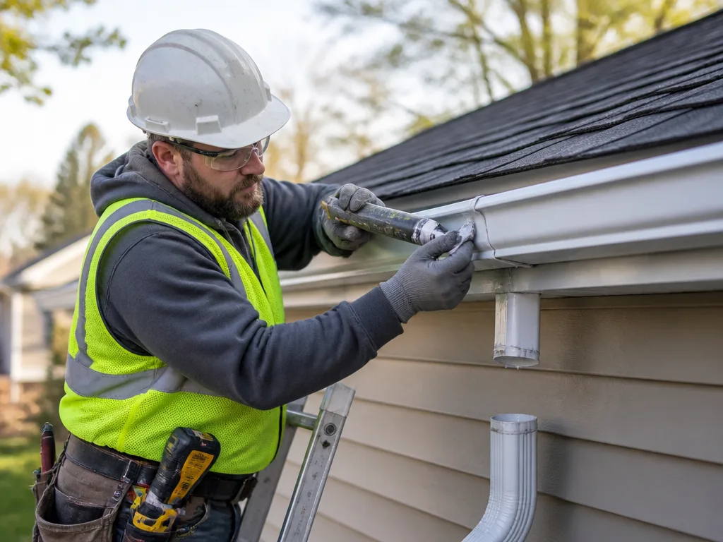 Vinyl Gutter Installation
